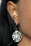 Century Classic - White Earrings - Paparazzi Accessories