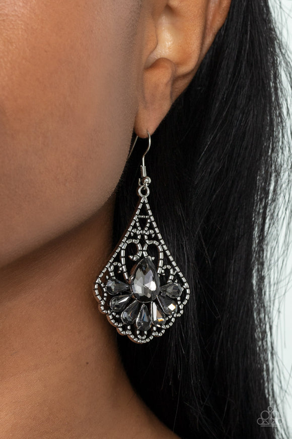 Exemplary Elegance - Silver Earrings - Paparazzi Accessories