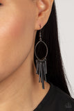 Mood Swing - Black Earrings - Paparazzi Accessories