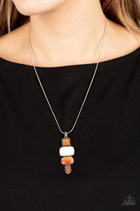 Elemental Energy - Orange Necklace - Paparazzi Accessories