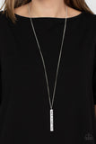 Matt 7:7 - Silver Necklace - Paparazzi Accessories