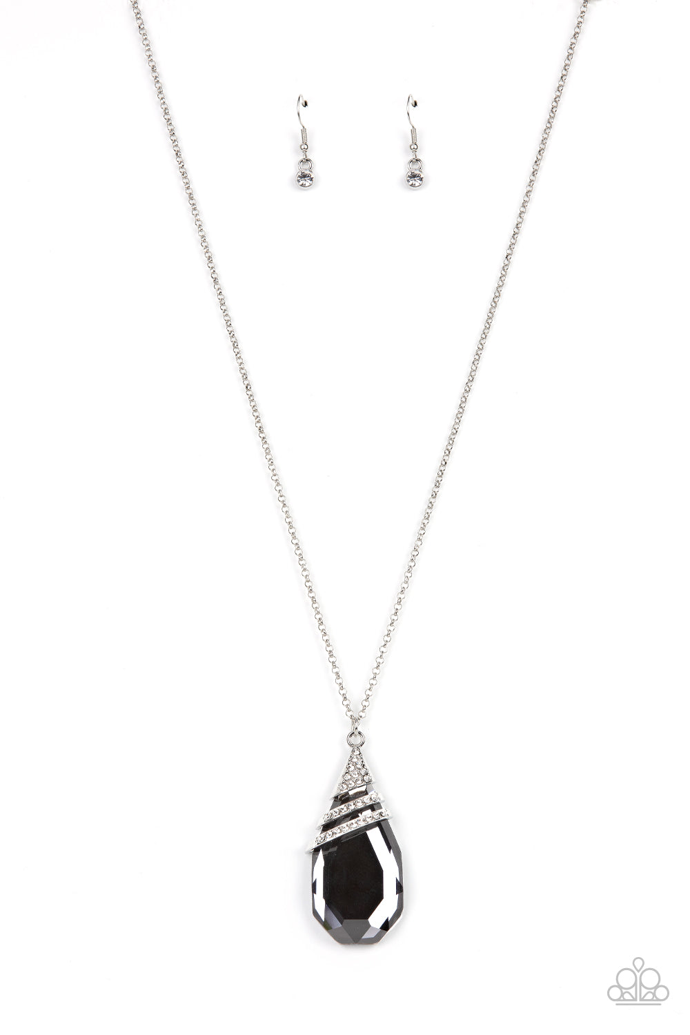 Demandingly Diva Silver Necklace Paparazzi Accessories Bedazzle Me Pretty Mobile Fashion Boutique