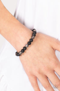 Molten Mogul - Black Bracelet - Paparazzi Accessories