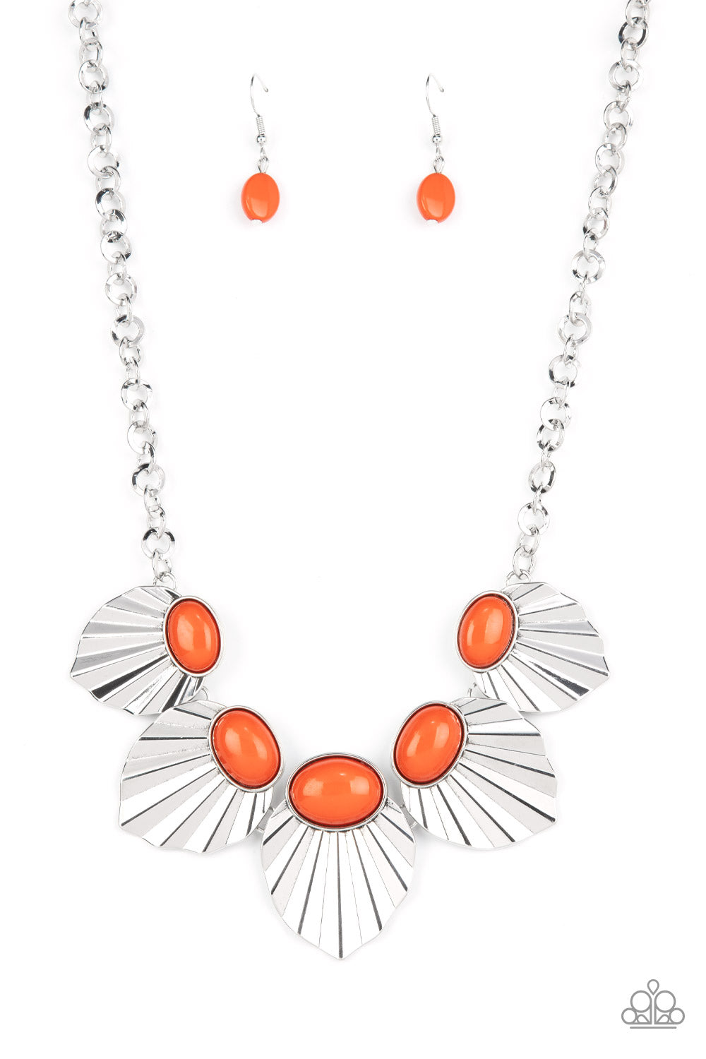 Paparazzi Necklace ~ Framed in France - Orange