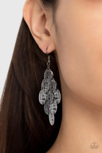 Cross It Off My List - Black Earrings - Paparazzi Accessories