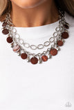 Beachfront Fabulous - Brown Necklace - Paparazzi Accessories