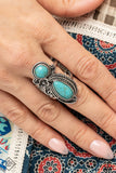 Southern Nirvana - Blue Ring - Paparazzi Accessories