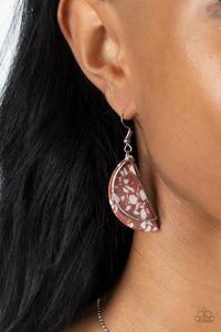 Flashdance Fashionista - Brown Earrings - Paparazzi Accessories