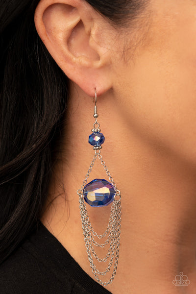 Ethereally Extravagant Blue Earrings Paparazzi Accessories Bedazzle Me Pretty Mobile Fashion Boutique