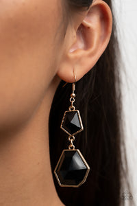 Rio Relic - Black Earrings - Paparazzi Accessories