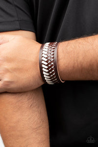 Punk Rocker Road - Brown Bracelet - Paparazzi Accessories