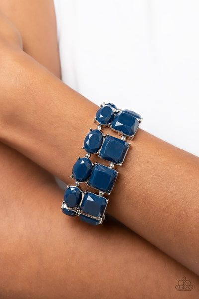 Dont Forget Your Toga - Blue Bracelet - Paparazzi Accessories – Bedazzle Me  Pretty Mobile Fashion Boutique