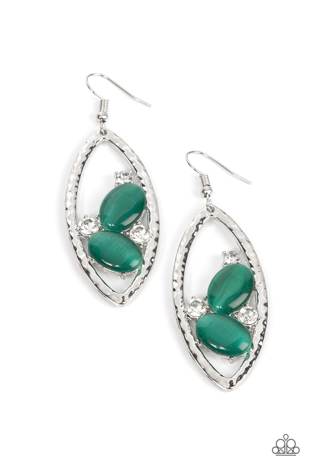 Famously Fashionable Green Earrings Paparazzi Accessories Bedazzle Me Pretty Mobile Fashion Boutique