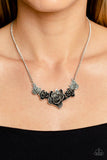 Botanical Breeze - Silver Necklace - Paparazzi Accessories