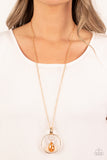 Swinging Shimmer - Gold Necklace - Paparazzi Accessories