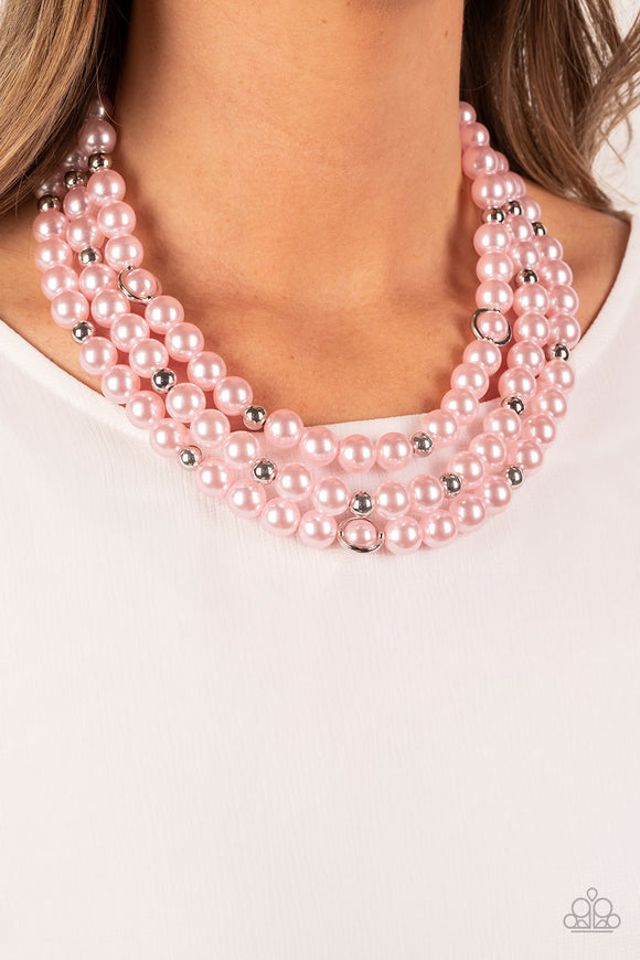 Broadway Belle-Pink Necklace-Paparazzi Accessories