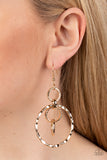 Twisted Temptation - Gold Earrings - Paparazzi Accessories