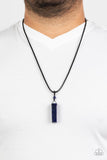 Comes Back ZEN-fold - Blue Necklace - Paparazzi Accessories