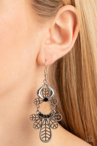 Galapagos Gala - Black Earrings - Paparazzi Accessories