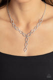 Infinitely Icy - White Necklace - Paparazzi Accessories