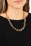 Tough Call - Gold Necklace - Paparazzi Accessories