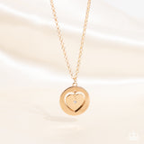 Heart Full of Faith - Gold Necklace - Paparazzi Accessories