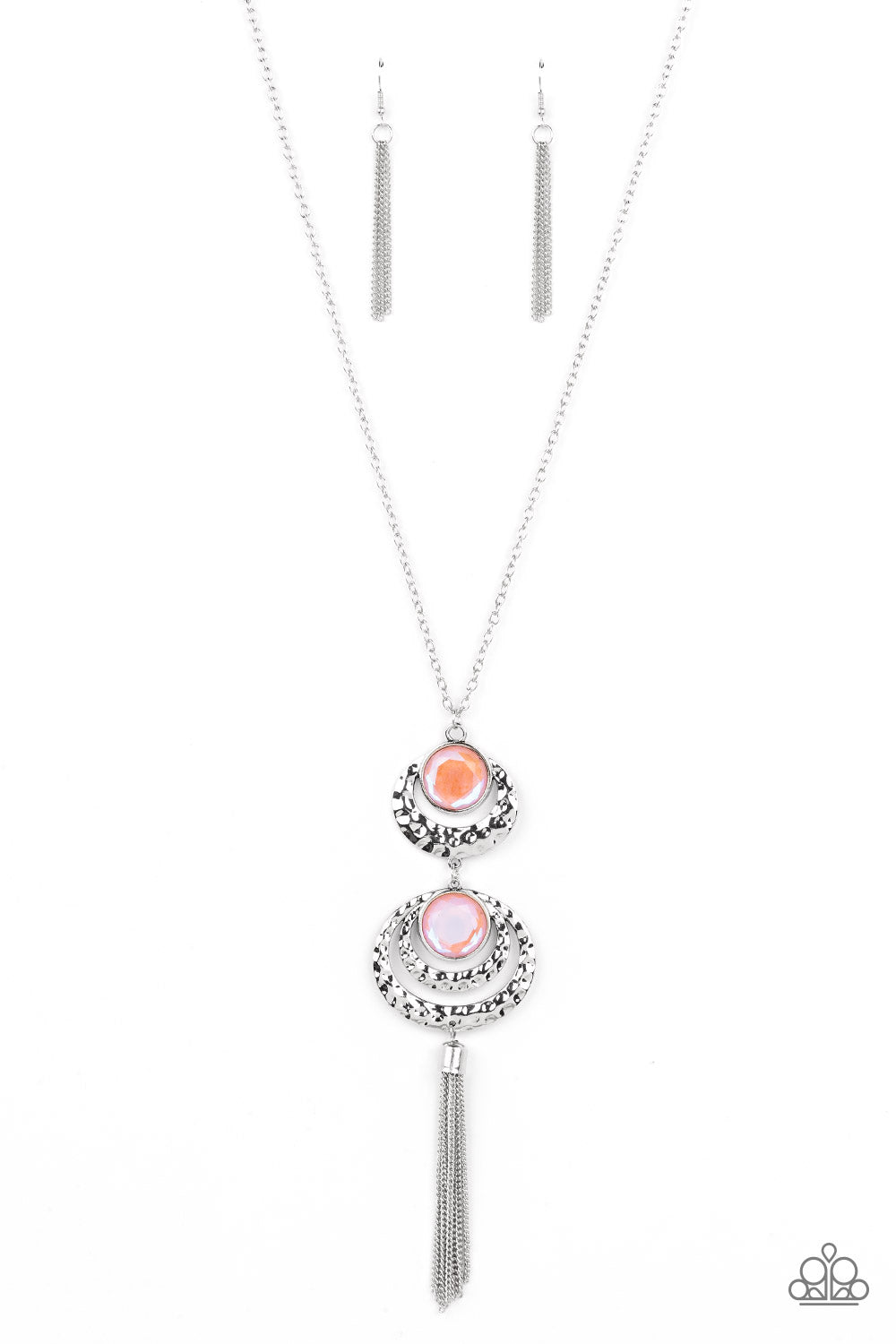 Limitless Luster Orange Necklace Paparazzi Accessories Bedazzle Me Pretty Mobile Fashion Boutique