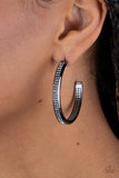 Flash Freeze - Black Earrings - Paparazzi Accessories