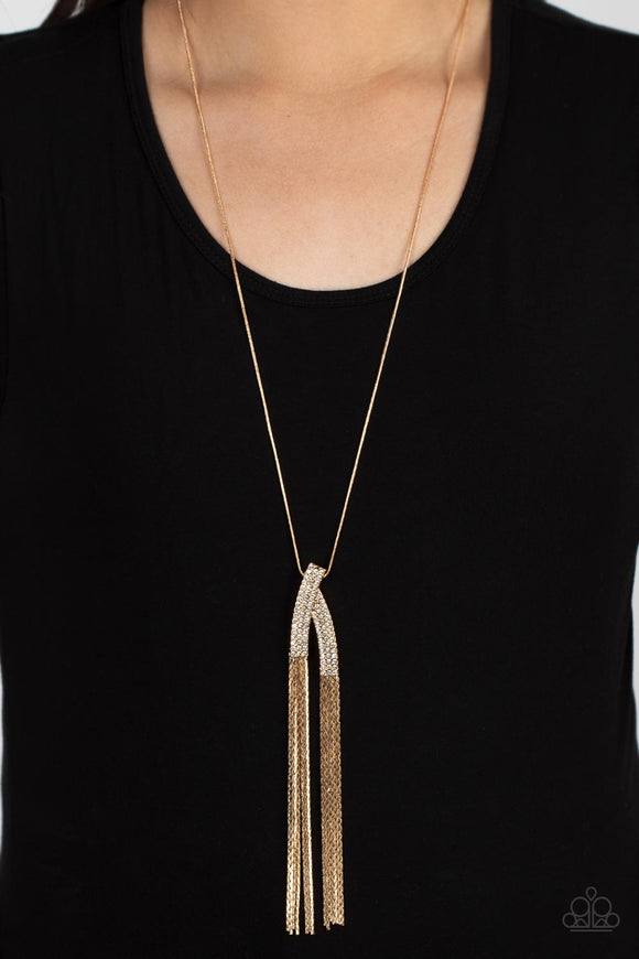 Out of the SWAY - Gold Necklace - Paparazzi Accessories