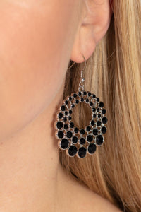 So Self-GLOW-rious - Black Earrings - Paparazzi Accessories