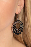 So Self-GLOW-rious - Black Earrings - Paparazzi Accessories