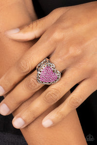 Romantic Escape - Pink Ring - Paparazzi Accessories