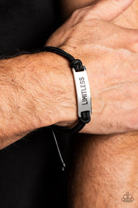Limitless Layover - Black Bracelet - Paparazzi Accessories