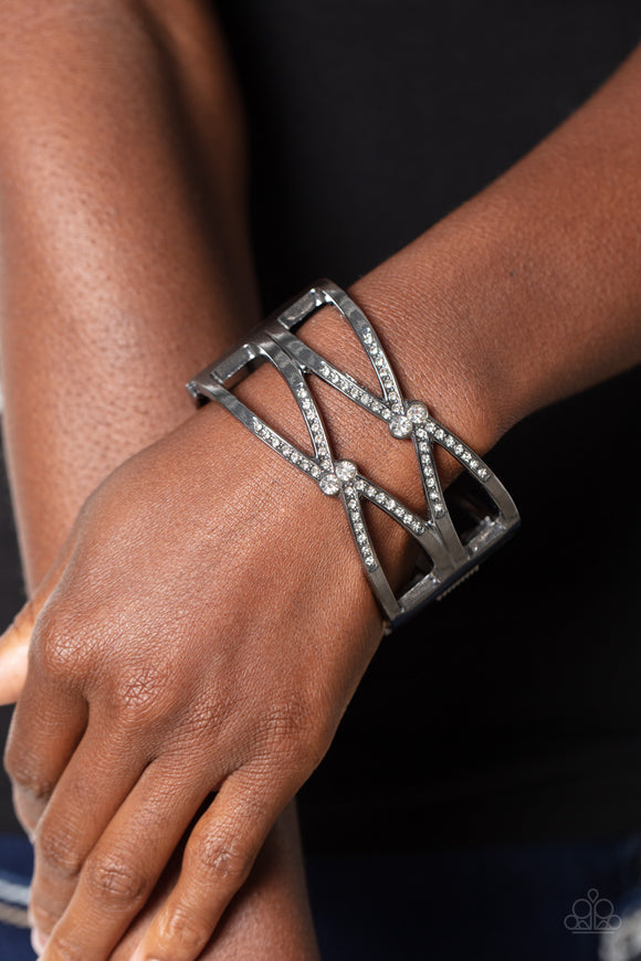 Entrancing Etiquette - Black Bracelet - Paparazzi Accessories