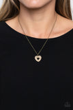 Romantic Retreat - Brass Necklace - Paparazzi Accessories