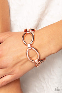 Constructed Chic - Copper Bracelet - Paparazzi Accessories