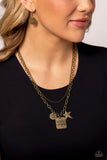 Masterpiece in Progress - Brass Necklace - Paparazzi Accessories