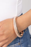 Rippling Reunion - Rose Gold Bracelet - Paparazzi Accessories