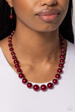 Manhattan Mogul - Red Necklace - Paparazzi Accessories