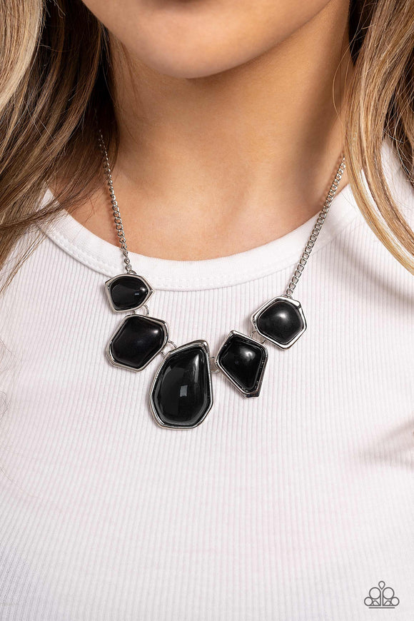 Beyond the Badlands - Black Necklace - Paparazzi Accessories – Bedazzle ...