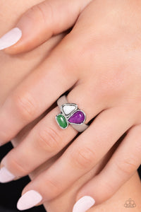 Geometry Test - Purple Ring - Paparazzi Accessories