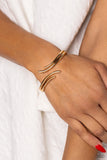 Elven Elegance - Gold Bracelet - Paparazzi Accessories