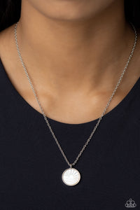 Seize the Sunset - White Necklace - Paparazzi Accessories