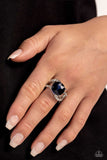 Scintillating Swirl - Blue Ring - Paparazzi Accessories