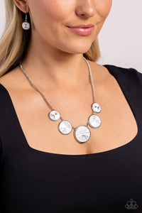 PALM Before the Storm - White Necklace - Paparazzi Accessories