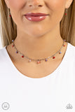 Beach Ball Bliss - Red Necklace - Paparazzi Accessories