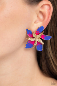 Warped Wallflower - Multi Post Earrings - Paparazzi Accessories