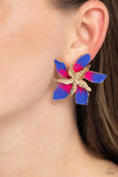 Warped Wallflower - Multi Post Earrings - Paparazzi Accessories