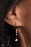 Colorfully GLASSY - Pink Necklace - Paparazzi Accessories