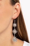 Stellar Series - White Earrings - Paparazzi Accessories